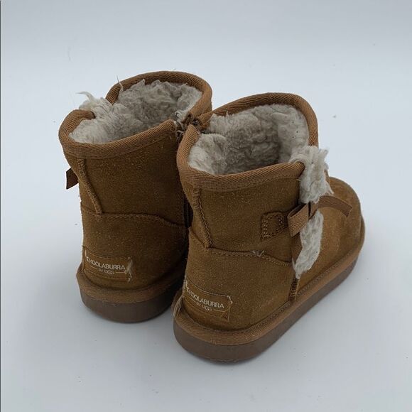 Koolaburra Brown Suede Boots with Bow Detail little girls size 13 - Picture 6 of 9